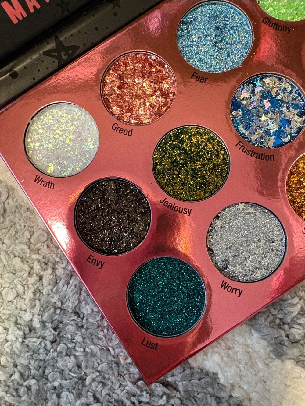 New RUDE Sin of Gluttony Glitter Palette